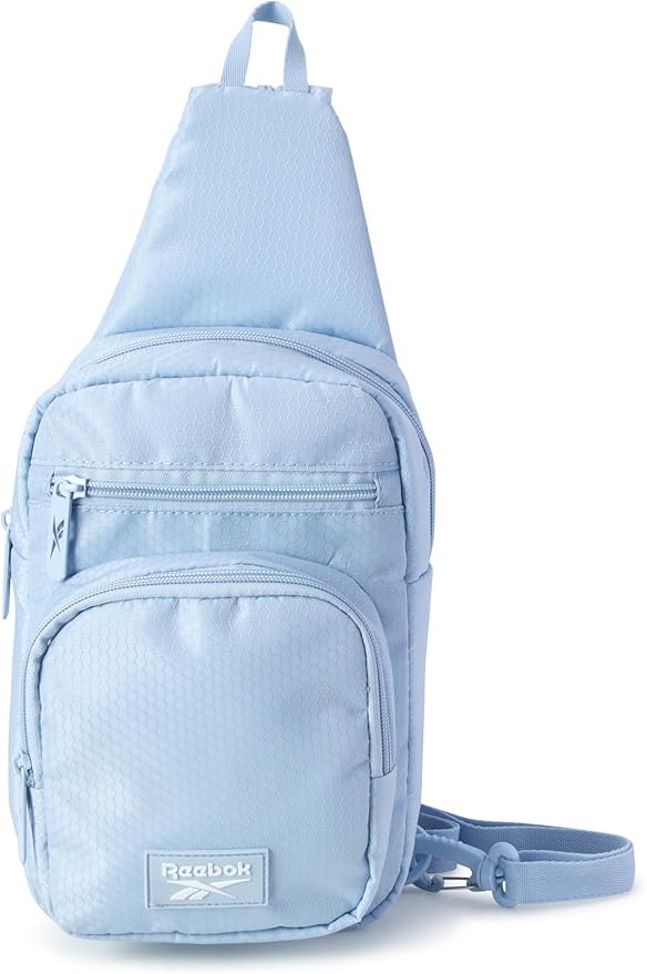Reebok Unisex Crossbody Bag - Convertible Compact Durable Cross Body Bag for Women and Men - Gym and Travel Essentials, Size One Size, Cosmos Blue
