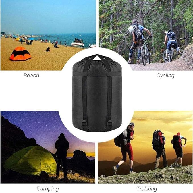 Compression Stuff Sack, 12L/24L/45L Sleeping Bag Cover Sack Sleeping Bags Storage Stuff Sack Organizer - Great Sleeping Bags Clothes Camping Hiking Backpacking