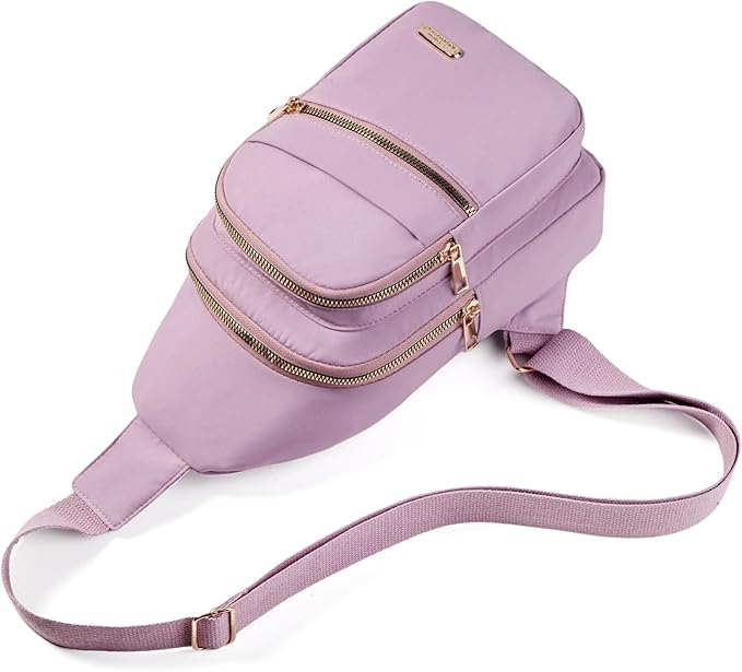 Banelu Crossbody Sling Backpack Sling Bag for Women, Small Cross Body Bag Crossbody Purse for Hiking Traveling Outdoors