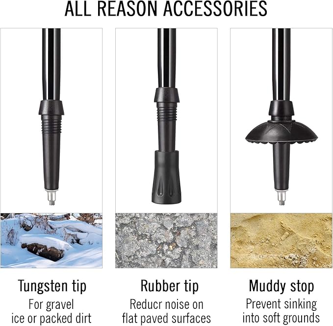 Trekking Poles Collapsible Hiking Poles, COENGWO Aluminum 7075 Walking Poles Sticks with Adjustable Lock for Mountaineering, Camping, Backpacking, 2 Poles
