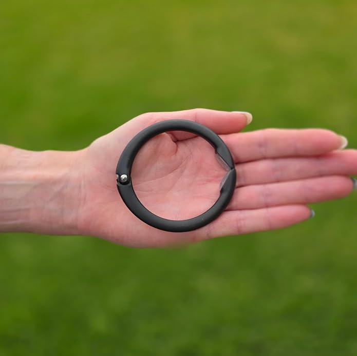 Clipa Bag Hanger - The Ring that Opens Into a Hook, Closes Automatically | Hangs Almost Anywhere in Just 1/2" of Space | Holds 33 lbs | 9 Styles | 3 yr Warranty