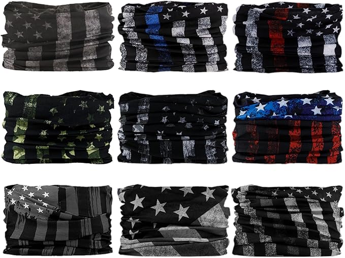 Neck Gaiter for Men Women Headwear Bandana Head Wrap Face Scarf Mask Cover Warmer Balaclava-Seamless & Versatile
