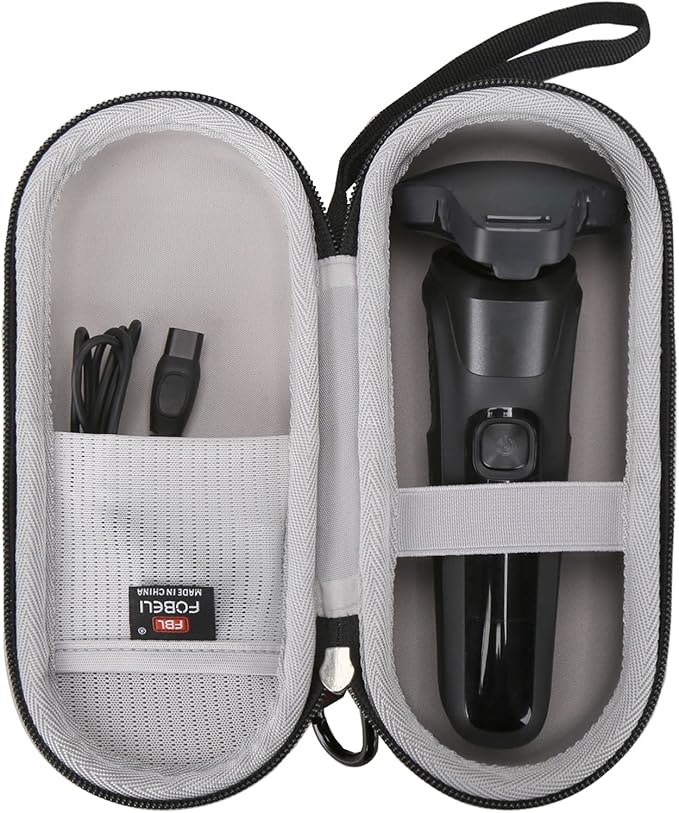 FBLFOBELI Hard Storage Case for Norelco Shaver 2100 2300 3500 6800 3100 5500 5100 5300 5700 6880 7000 7100 7200 9000, Also fits for Braun Series 3/Series 5/Series 7/Series 9 Rotary Shaver (Case Only)