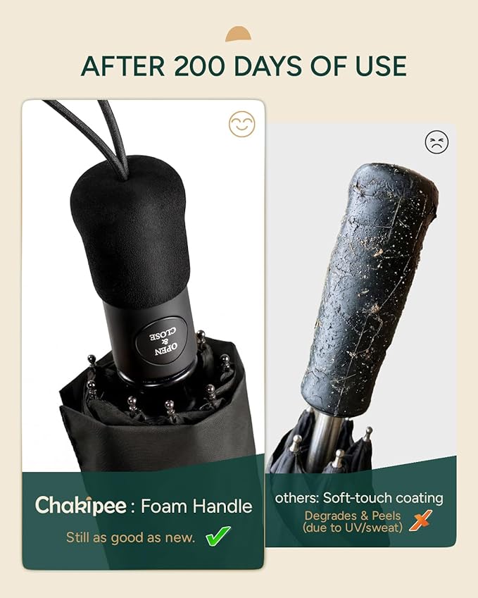 Travel Compact Umbrella Windproof - Portable Automatic for Rain, Folding Umbrella for Men and Women, Portable 210T Fabric