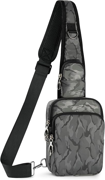 BROADREAM Sling Bag, Crossbody Bag with Anti-Theft Lock Zipper, RFID Blocking & Water Resistant for Travel Work Sport