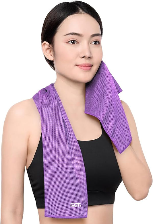 GOT Sports Cooling Towel (40" x 12") – Instant Cooling Neck & Face Wrap, Sweat Towel for Gym, Workout, Running & Extreme Heat