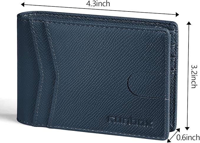 RUNBOX Wallet for Men -Slim Rfid Leather Mens Bifold Novelty Wallets 2 ID Window With Gift Box Men's Accessories | Slim