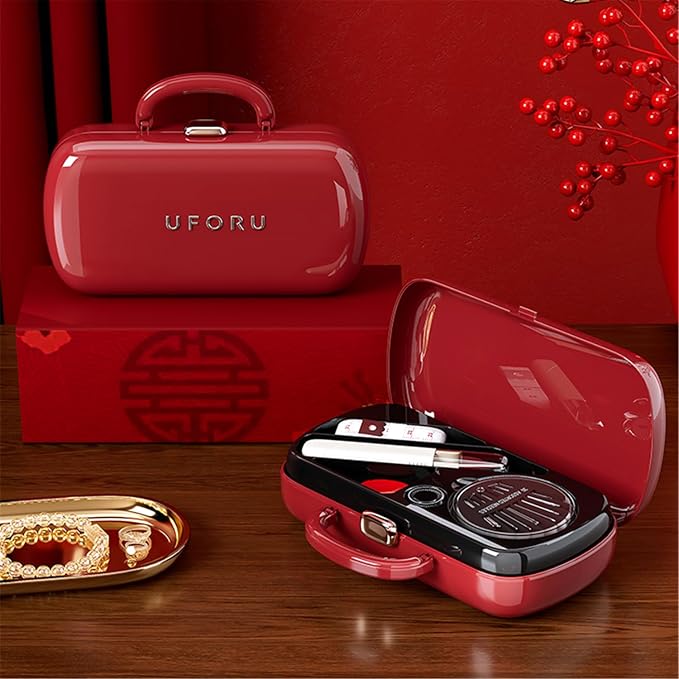 FKOG Sewing Project Kit, 151 Pcs Family Sewing Supplies Repair Kit Traveler Sewing Kit Sewing Thread Accessories DIY Sewing Supplies Organizer (Dark Red)