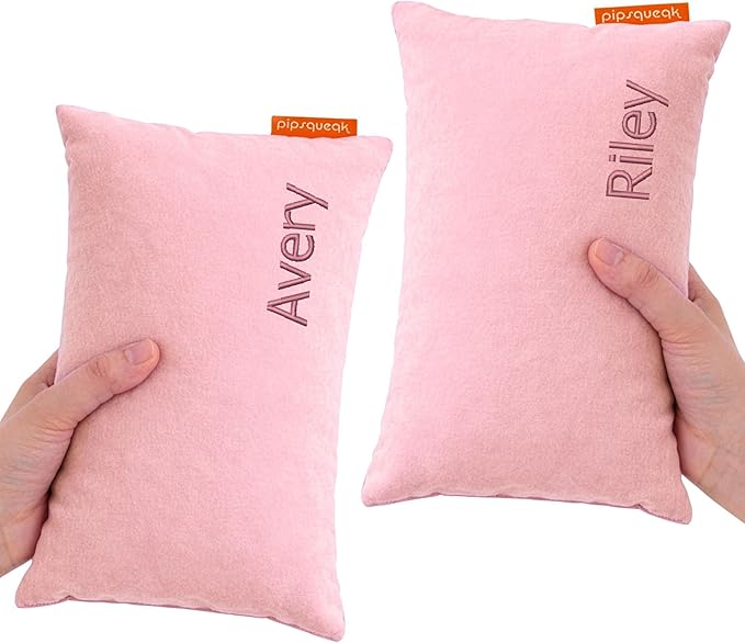 Pipsqueak Microfiber Pillow - Small, Mini, Tiny - 11 x 7 in - Perfect for Travel, Cars, Airplanes, Camping, Dogs, Toddlers, Kids, Lumbar, Knees and Neck - Ages 2 Yrs and Up
