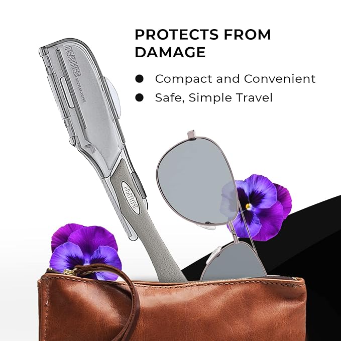 Feather Artist Club DX Straight Razor Case - Razor Blade Holder - Straight Razor Travel Case - Made in Japan