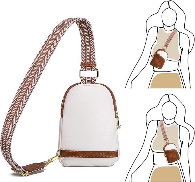 INICAT RFID Blocking Sling Bag, Anti Theft Crossbody Bag for Women Compact Travel Purses Leather