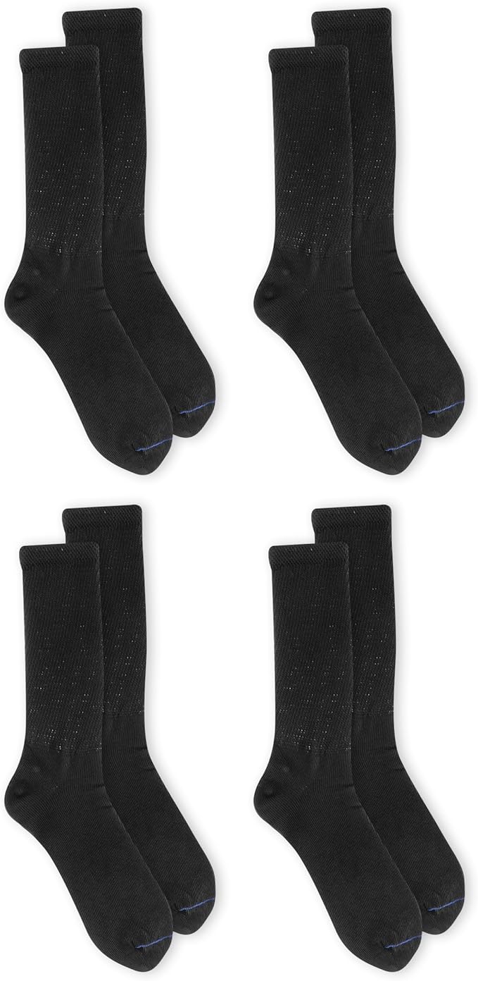 Dr. Scholl's Women's Diabetes & Circulator Socks - 4, 6, & 12 Pair Packs - Non-Binding Moisture Management