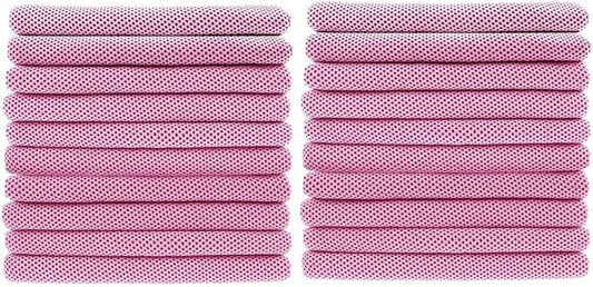 Peicees 20 Pack Microfiber Neck Cooling Towels Sports Sweat Towels Sweat Headband for Travel Beach Swimming Camping Climbing Gym Yoga Workout Backpacking