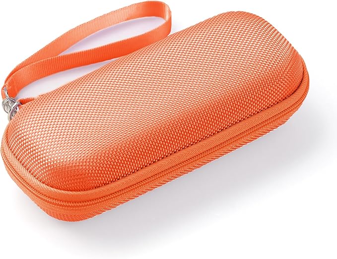 AGPTEK Carrying Case, EVA Zipper Carrying Hard Case Cover for Digital Voice Recorders, MP3 Players, Storage Holder for 3D Printing Pen, USB Cable, Earphones, Memory Cards, U Disk, Orange