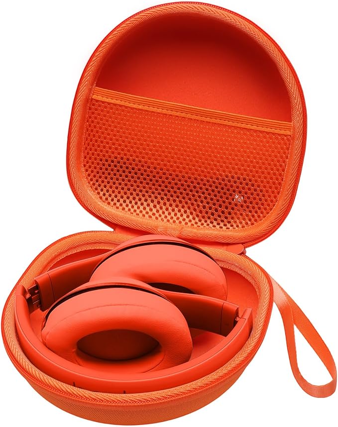 Headphone Headset Case for BERIBES/Skullcandy/Yoto/Beats/JBL/JLab/TOZO//Picun/KVIDIO Noise Cancelling Over-Ear Foldable Headphone (Orange)
