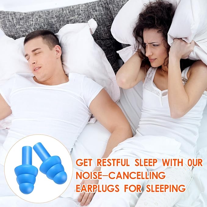 240 Pairs Ear Plugs for Sleeping Noise Cancelling,Silicone Ear Plugs Earplugs Super Soft Reusable Ear Plug for Sleeping Swimming, Snoring, Concerts, Shooters,Work, Noisy Places (6 Colors)