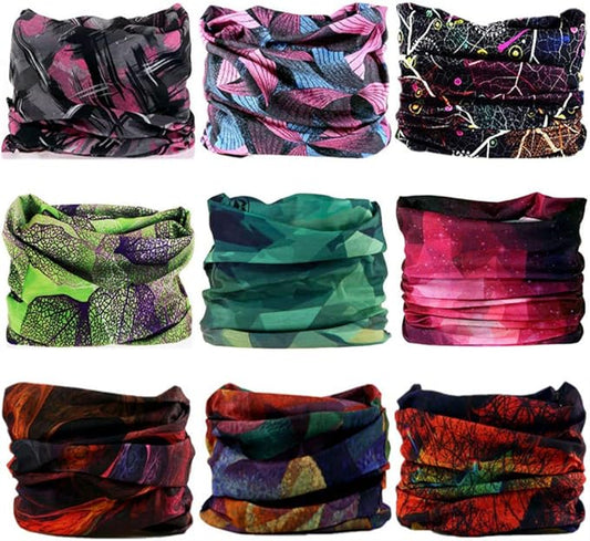 VANCROWN Headband Neck Gaiter Head Wrap Headwear Face Mask Magic Scarf Bandana for Men and Women