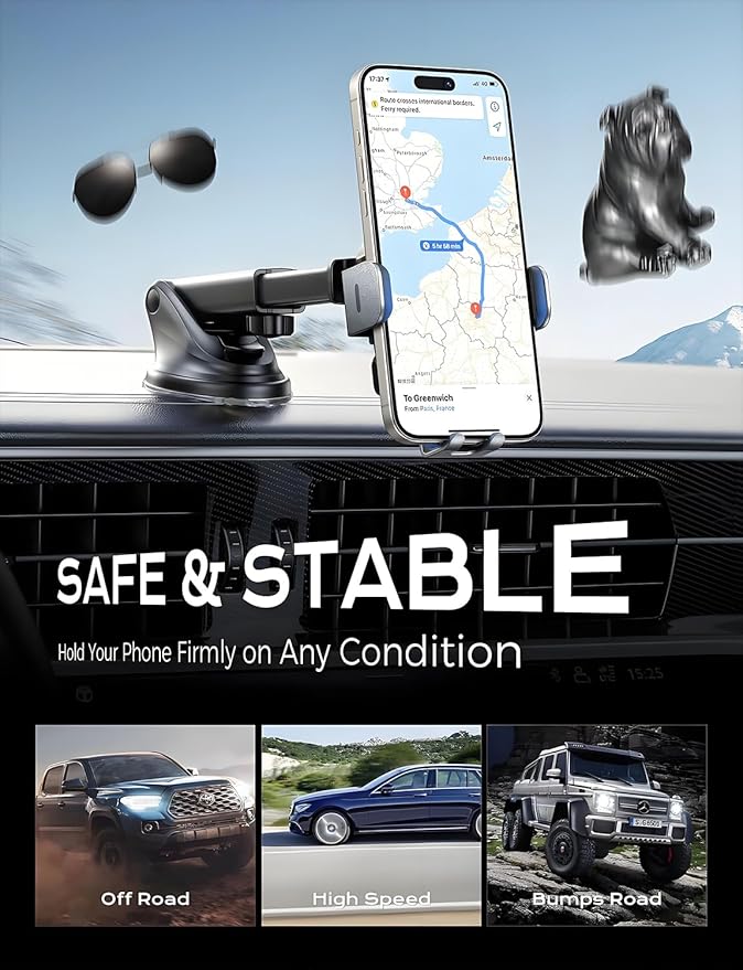 Wireless Car Charger, 2026 Upgrade 15W Fast Charging Auto Clamping Car Phone Holder Charger, Phone Holders for car Mount, fit for iPhone 17 16 15 14 13 Mini Pro Max XR,Samsung Galaxy S26 Ultra