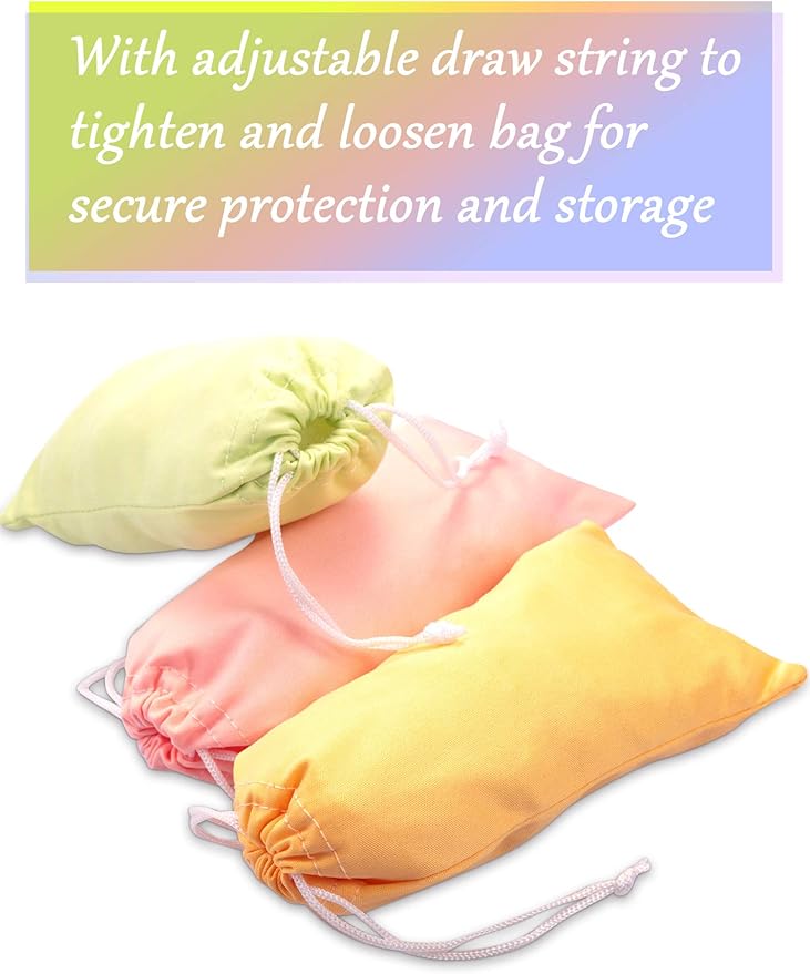 Frienda 100 Pack Soft Sunglasses Pouch Bulk Microfiber Sunglasses Case Eyeglasses Sleeve with 2 Cleaning Cloth for Storage