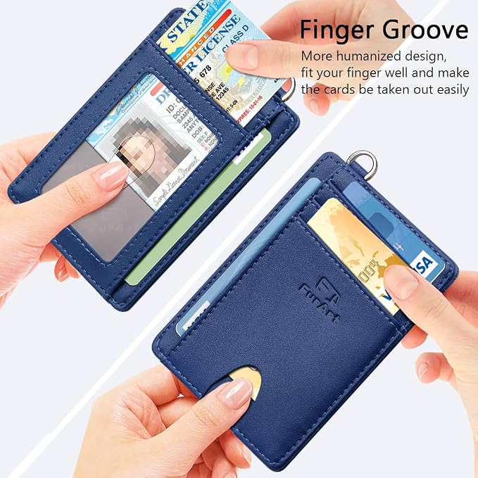 FurArt Slim Minimalist Wallet, Front Pocket Wallets, RFID Blocking, Credit Card Holder for Men