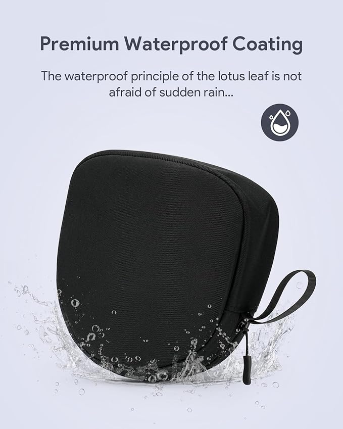 Headphone Case Soft for JBL Tune 510BT/520BT/500BT/720BT/Sony WH-CH520/510/720/710/SoundCore Q30/20/BERIBES/TOZO/KVIDIO/Bose, Ultra-Thin Headphones Case Bag Travel Carrying Universal (Black)