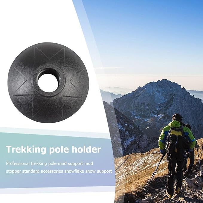 Trekking Pole Tips Set - Walking Sticks Replacement Tip Protectors - Snow & Mud Baskets