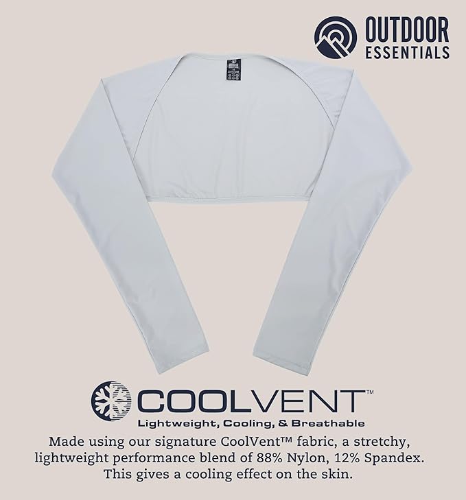 OutdoorEssentials Arm Sleeves for Women - Golf UV Shawl with Sleeves - Workout Shrug Bolero - Arm Tights for Sun Protection