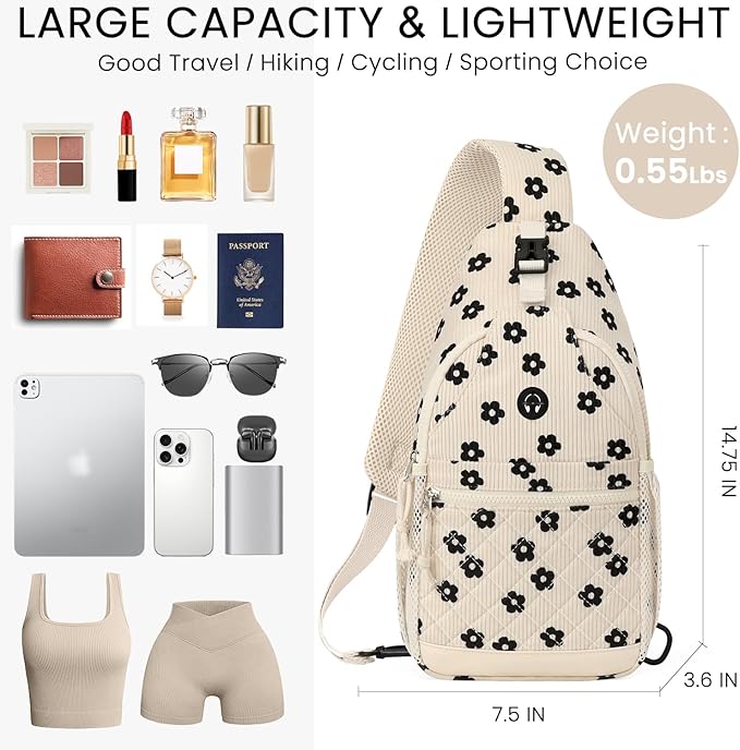 Small Crossbody Purses Bags for Women Men Travel, Chest Sling Bag Women Casual Cross Body Bag for Woman Sling Backpack