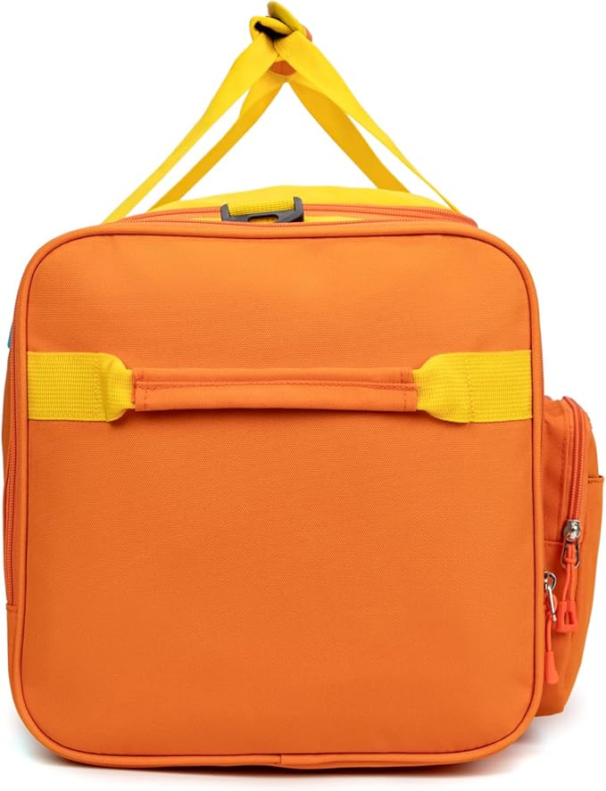 Large Kids Duffle Bag for Travel, Overnight, or Weekender, 22" inch (Orange)