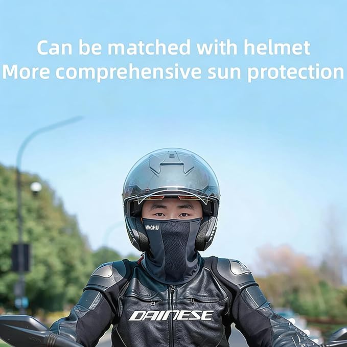 Summer UV Sun Protection Neck Gaiter for Men Women Cooling Breathable Face Mask Cover for Cycling Hiking