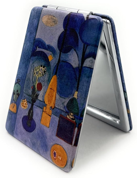 Harmony in Blue Mirror Compact Magnifying French Artist Print Gifts Travel Mirrors for Purses Handheld Merch for Fauvism Fans
