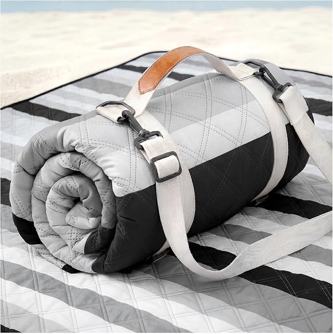 Genovega Waterproof Beach Blanket Picnic Outdoor Mat Rug Parents Papa Stepdad Pappy Poppy Pawpaw Grandpa Who Want Nothing Everything in Law Daughter Son Dad Happy Birthday Ideal