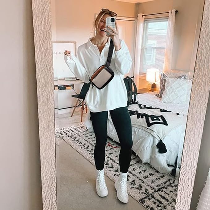 CLUCI Fanny Packs for Women Cross body, Belt Bag for Women, Mini Everywhere Crossbody Waist Bag Adjustable Strap, Vegan Leather Women's Fanny Pack