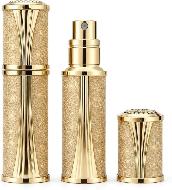 Aeollik 5ml Travel Perfume Bottle Refillable Leakproof, Mini Atomizer Sprayer for Perfume (with Gift Box)