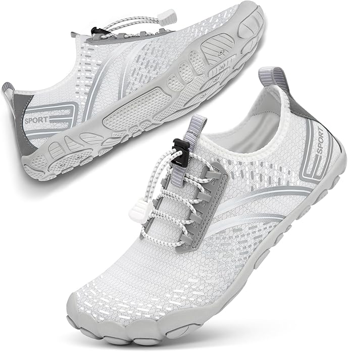 ATHMILE Hiking Barefoot Water Shoes for Women Men Beach Swim Aqua Pool River Quick Dry Athletic Wide Toe Outdoor Sport Kayaking Boating Rock Climbing Yoga Lake
