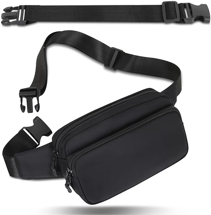 Fanny Pack Nylon Mini Belt Bag Everywhere Belt Bag for Women Water Repellent Waist Packs Crossbody Bags with Adjustable Strap
