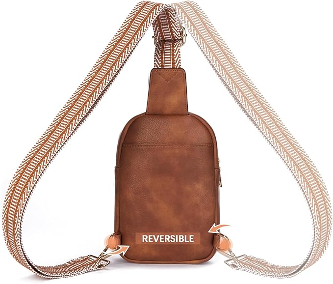 BOSTANTEN Sling Bag Crossbody Bags for Women Trendy Crossbody Purse Leather Chest Bag