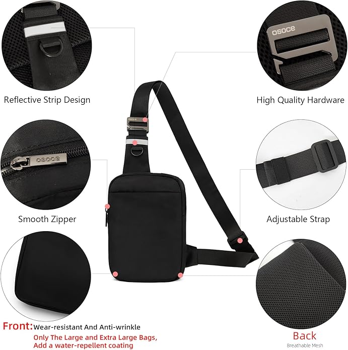 OSOCE Sling Bag, RFID Anti-Theft Lightweight