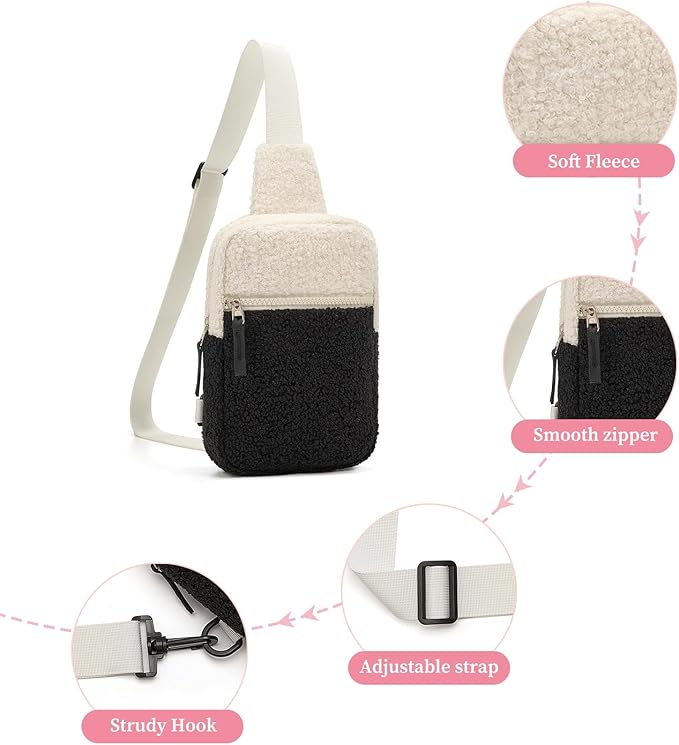 Birthday Gifts for 8 9 10 11 12 Year Old Teens Girls Kids, Fanny Pack Crossbody Bag Sling Belt Bags Purse, Dorm Travel Essentials for Girls Fashion, Preppy Tween Teen Girl Gift Trendy Stuff