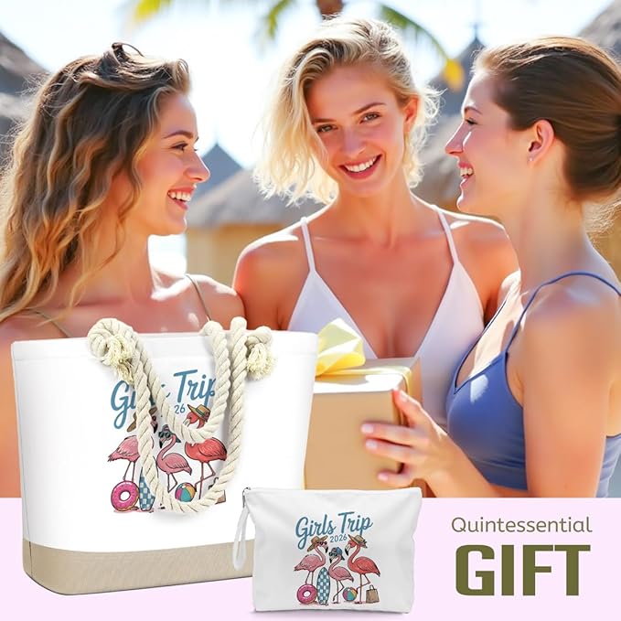 BELLOWDEER Beach Bags for Women, Wet Bag Cosmetic Bag for Beach Toiletries, Summer Travel Essentials, Gifts for Women