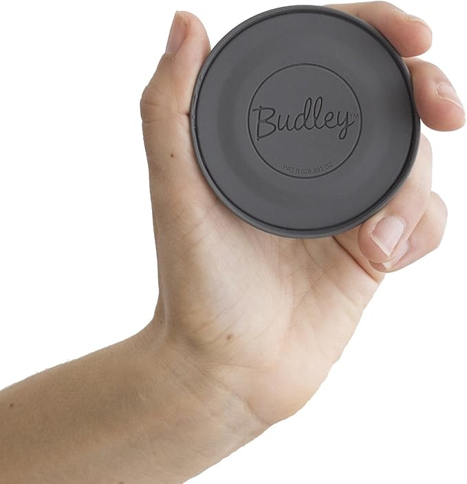 Budley - Tangle-Free Earphone/Earbud Case Compact Storage System, Silicone (Gray, Set of 1)