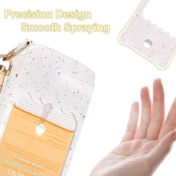 Hand Sanitizer Spray Case for Touchland Silicone Touchland Case Keychain Cute Hand Sanitizer Holder Keychain Compatible with Touch land Power Mist Gentle/Glow Mist