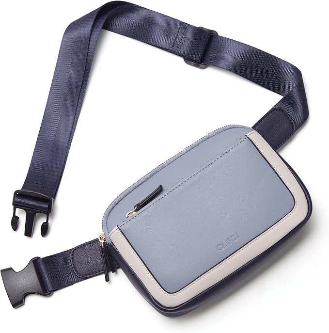 CLUCI Fanny Packs for Women Cross body, Belt Bag for Women, Mini Everywhere Crossbody Waist Bag Adjustable Strap, Vegan Leather Women's Fanny Pack