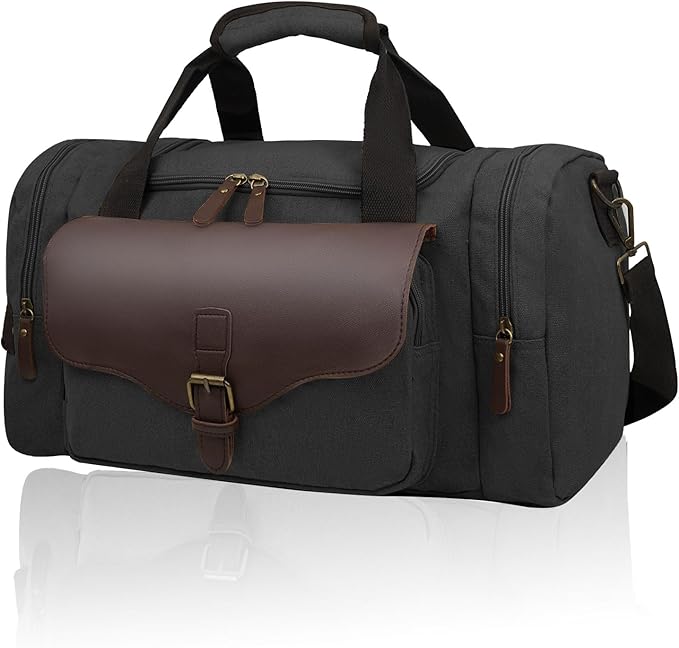 22L Lightweight Travel Duffle Bag - Approved Under Seat Carry-On, Multi-Pocket Weekender Gym Bag with Adjustable Straps, Unisex Overnight Bag for Men & Women