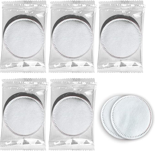 200 Cotton Pads, Individually Wrapped Cotton Rounds Travel Size, Makeup Remover Pads for Eye, Nail Polish, Face Cleansing Pads Hotel Amenities
