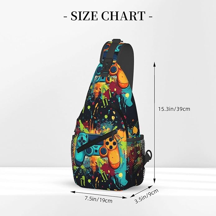 Sling Backpack Unisex Crossbody Chest Bag Shoulder Chest Bag For Women Men Hiking Travel