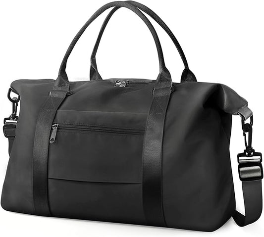 Travel Duffle Bag, Waterproof Weekender Bag Carry On Tote Bags for Women, Travel Essentials Sport Gym Bag for Men, Hospital Bag for Labor and Delivery, Overnight Bag Luggage Bag with Trolley Sleeve