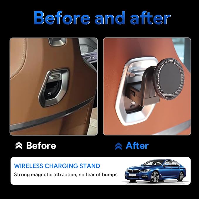 for BMW X5 X6 G05 G06 G60 G45 Tablet Holder Strong Magnetic Attraction/Gravity Clamp ipad Car Holder Back Seat Road Trip Essentials (Magnetic)