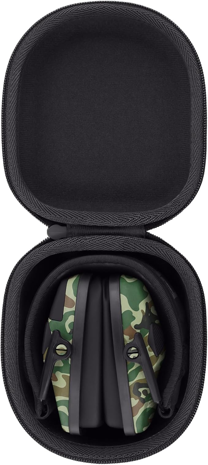 Storage Case Compatible with Walkers Razor Slim/Howard Leight Honeywell Impact Sport Electronic Ear Protection Muffs