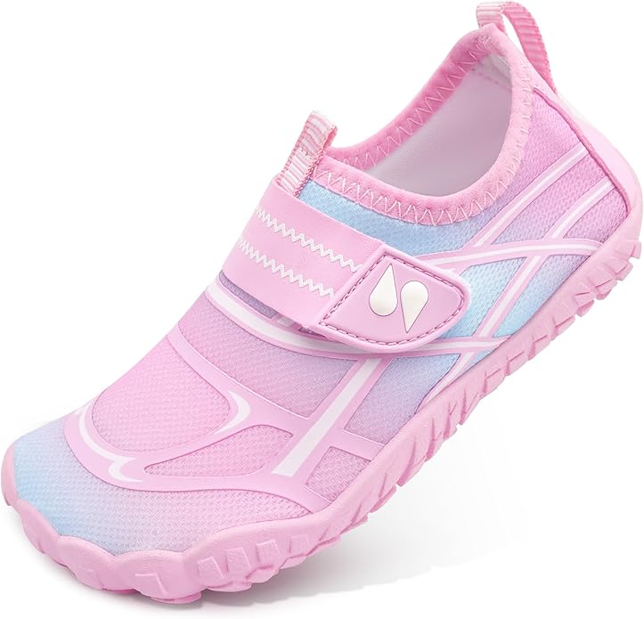 Stelle Kids Water Shoes Wide Toe Box Barefoot Quick Dry Non-Slip Aqua Shoes for Boys Girls Toddler Beach Swim Pool